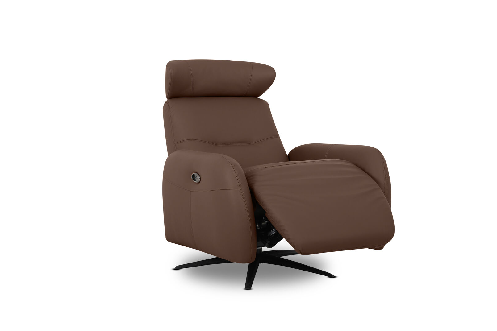 ALDRICH LEATHER - Swivel Electric Recliner ALDRICH LEATHER