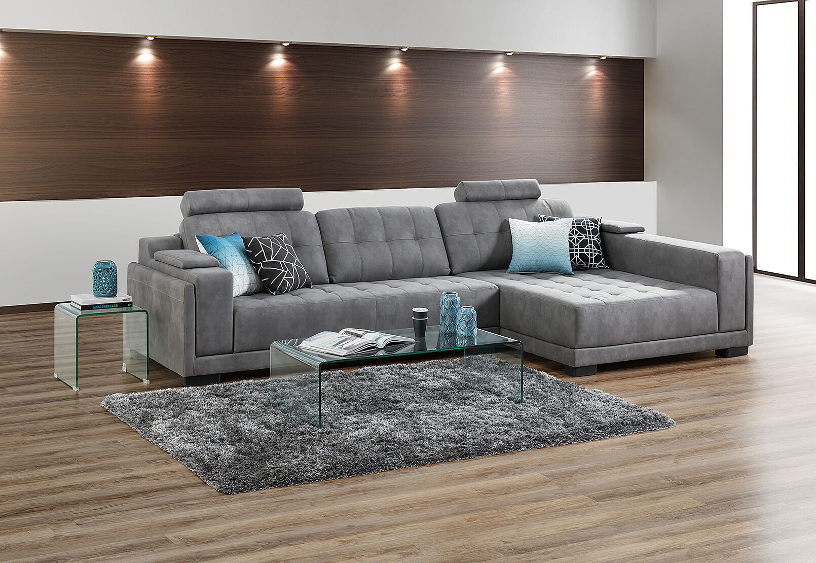 Amart lounge with chaise deals
