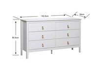 STANFORD - White Dresser STANFORD