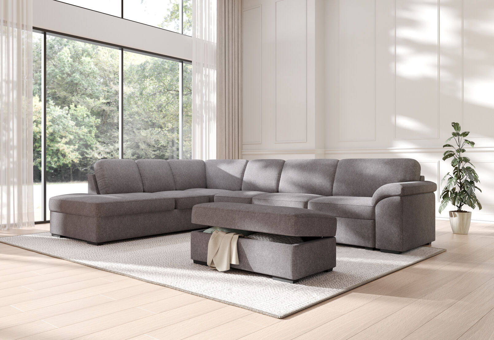 FOY FABRIC - Corner with LHF Chaise FOY FABRIC