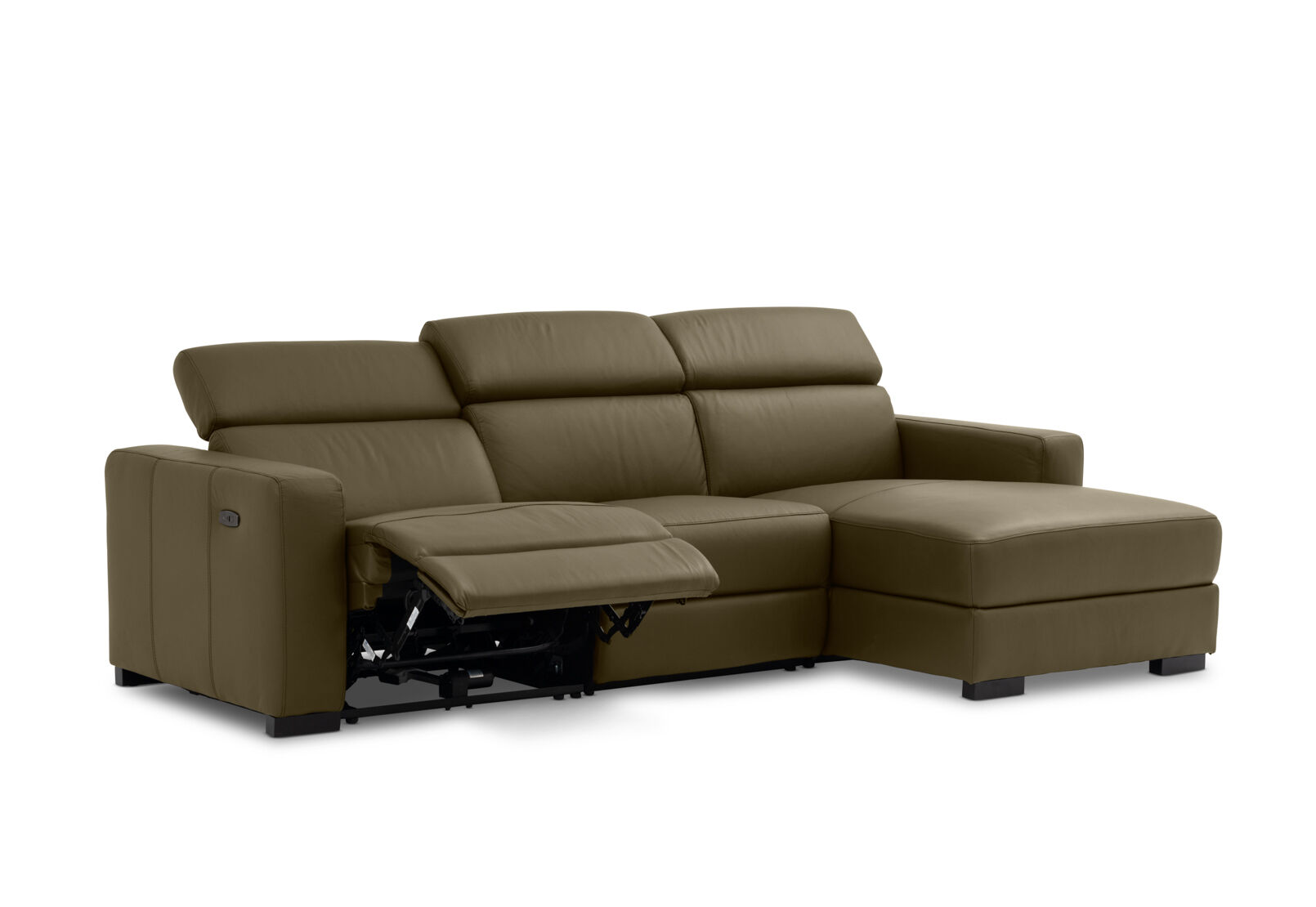DAMIAN LEATHER - 3 Seater Sofa with RHF Chaise DAMIAN LEATHER