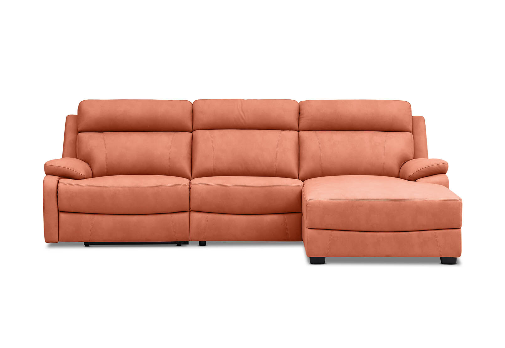 LYNCOLN - Fabric 3.5 Seat Right Hand Facing Chaise with Drop Down Table LYNCOLN