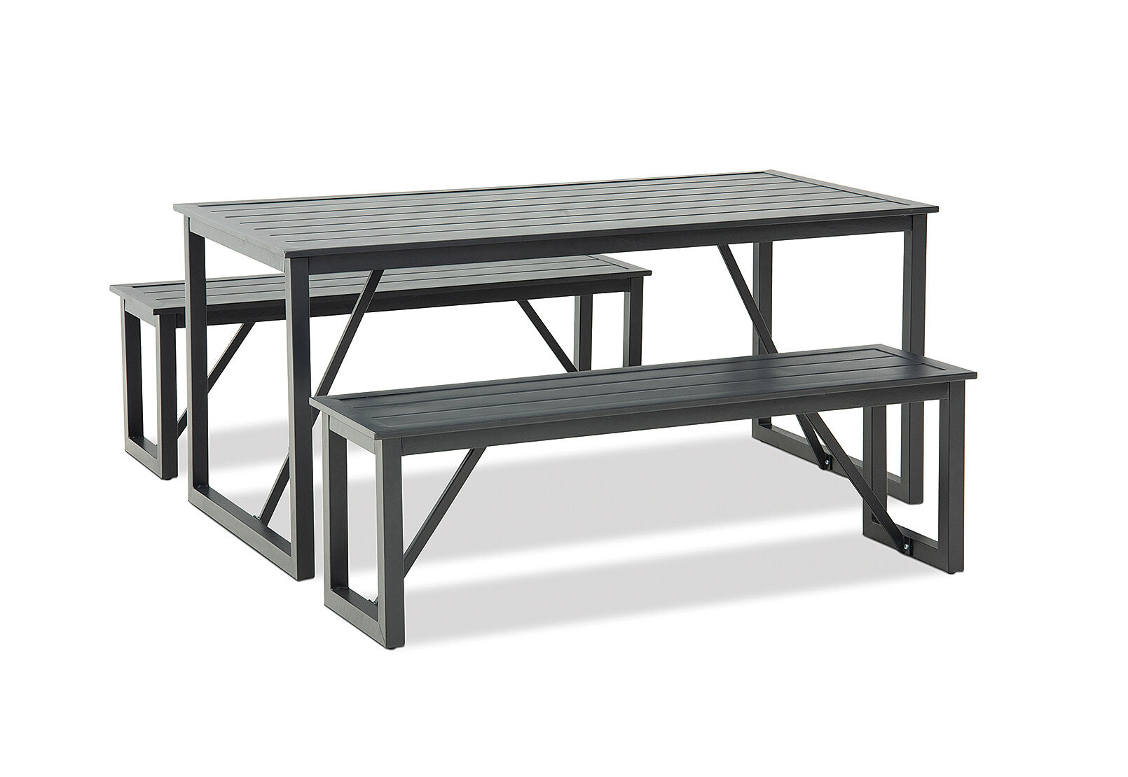 Mansfield 3 piece shop bench dining setting