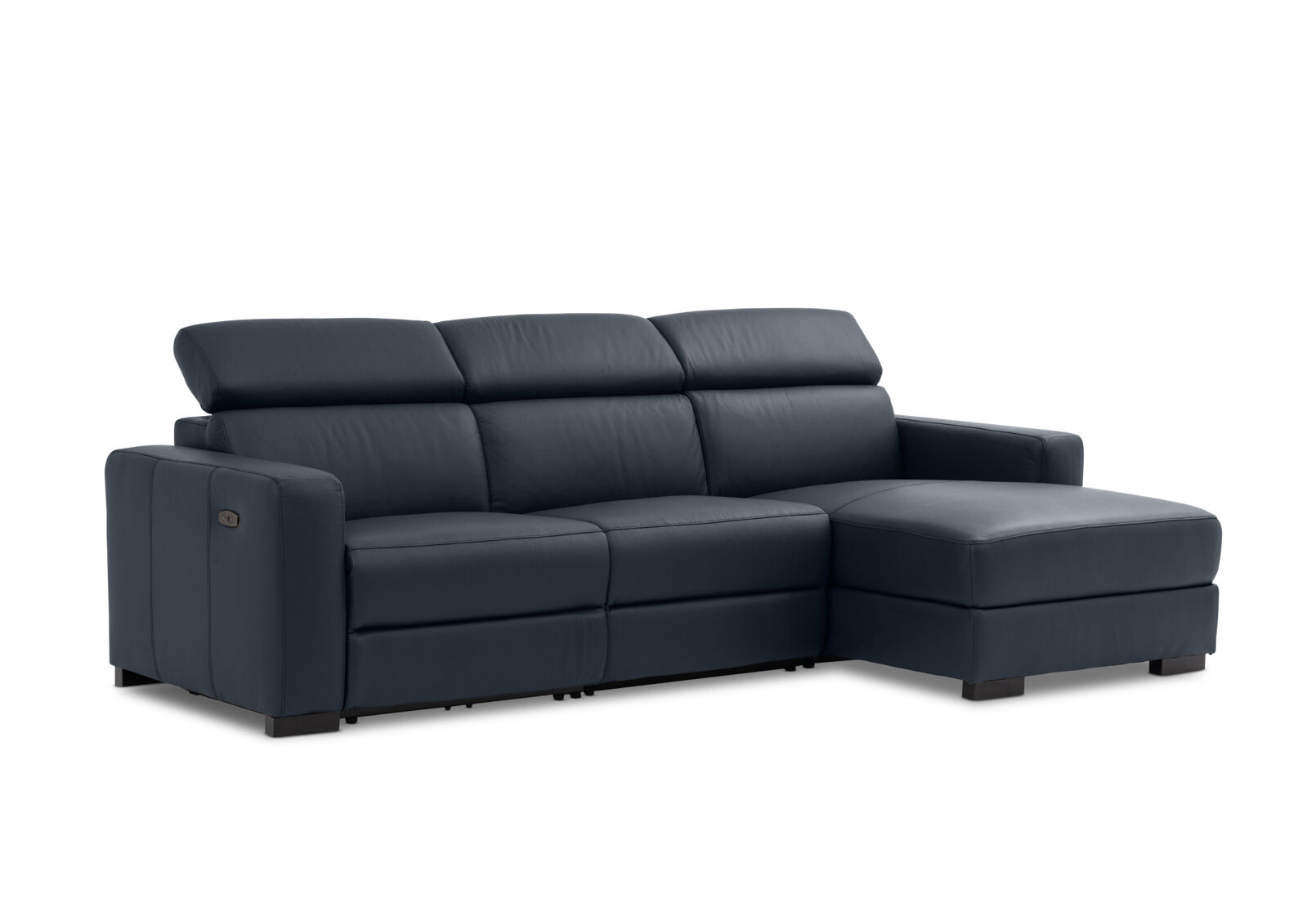 DAMIAN LEATHER - 3 Seater Sofa with RHF Chaise DAMIAN LEATHER