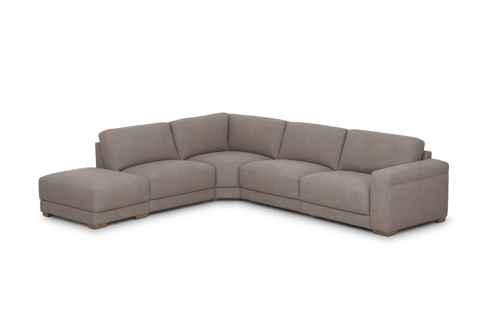 LEONE FABRIC - 5 Piece Terminal Corner Lounge LEONE FABRIC