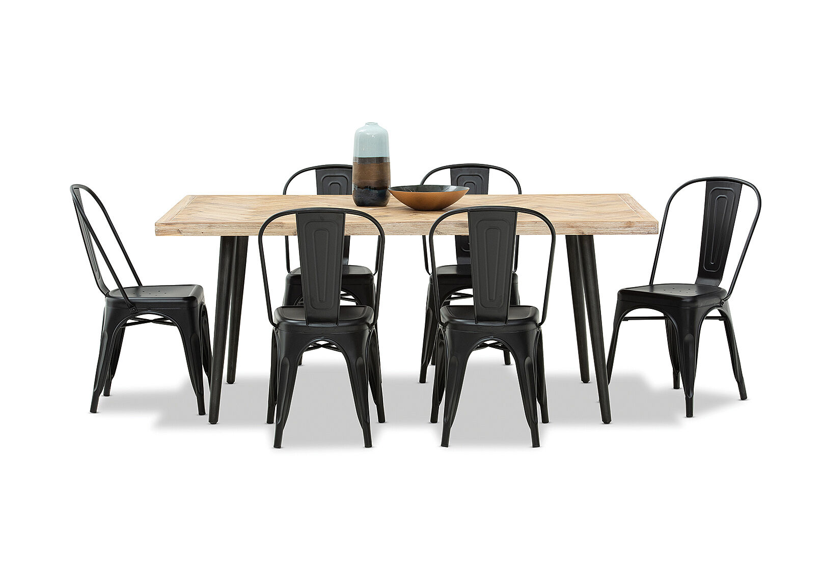 Bella 7 Piece Dining Suite With Rocket Dining Chairs Amart Furniture