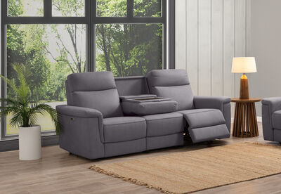 SERGIO FABRIC - 3 Seater with 2 inbuilt Electric Recliners