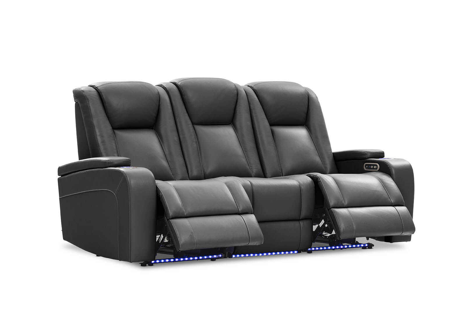 SENTINAL MK2 LEATHER - 3 Seater with 2 Electric Recliners SENTINAL MK2 LEATHER