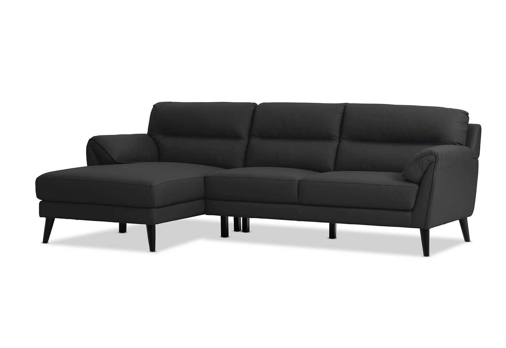 LYDIA LEATHER - 3 Seater LHF Chaise LYDIA LEATHER