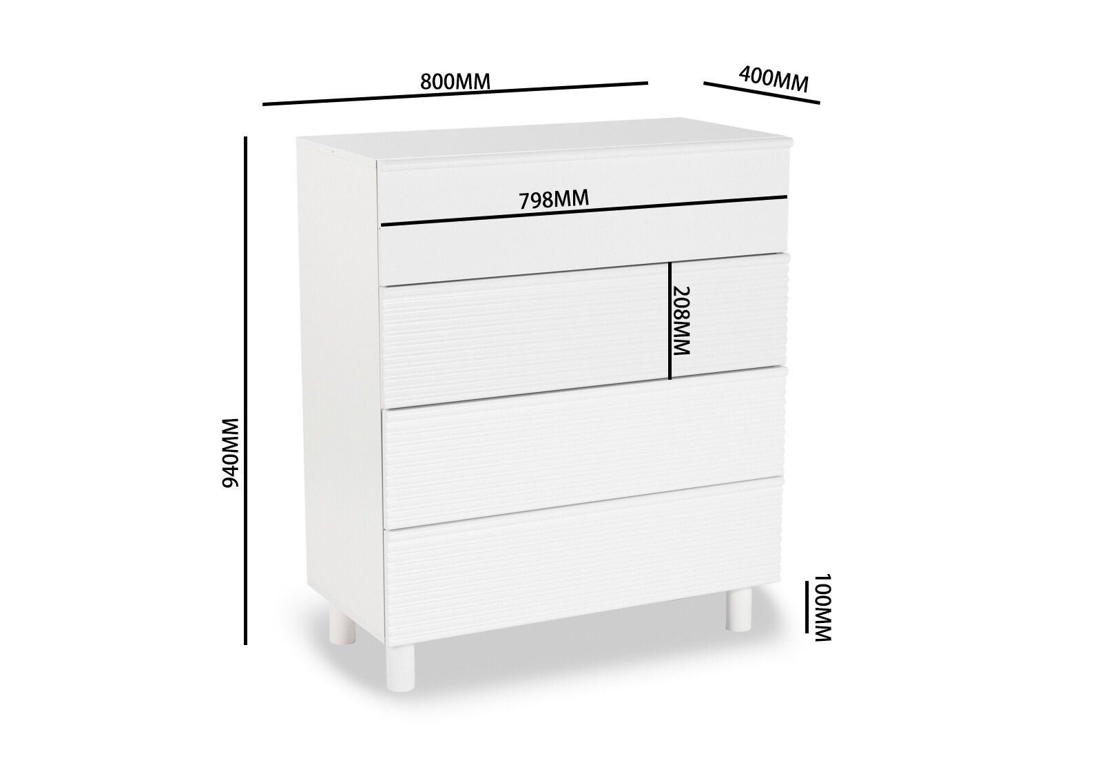 DAY - 4 Drawer Tall Chest DAY