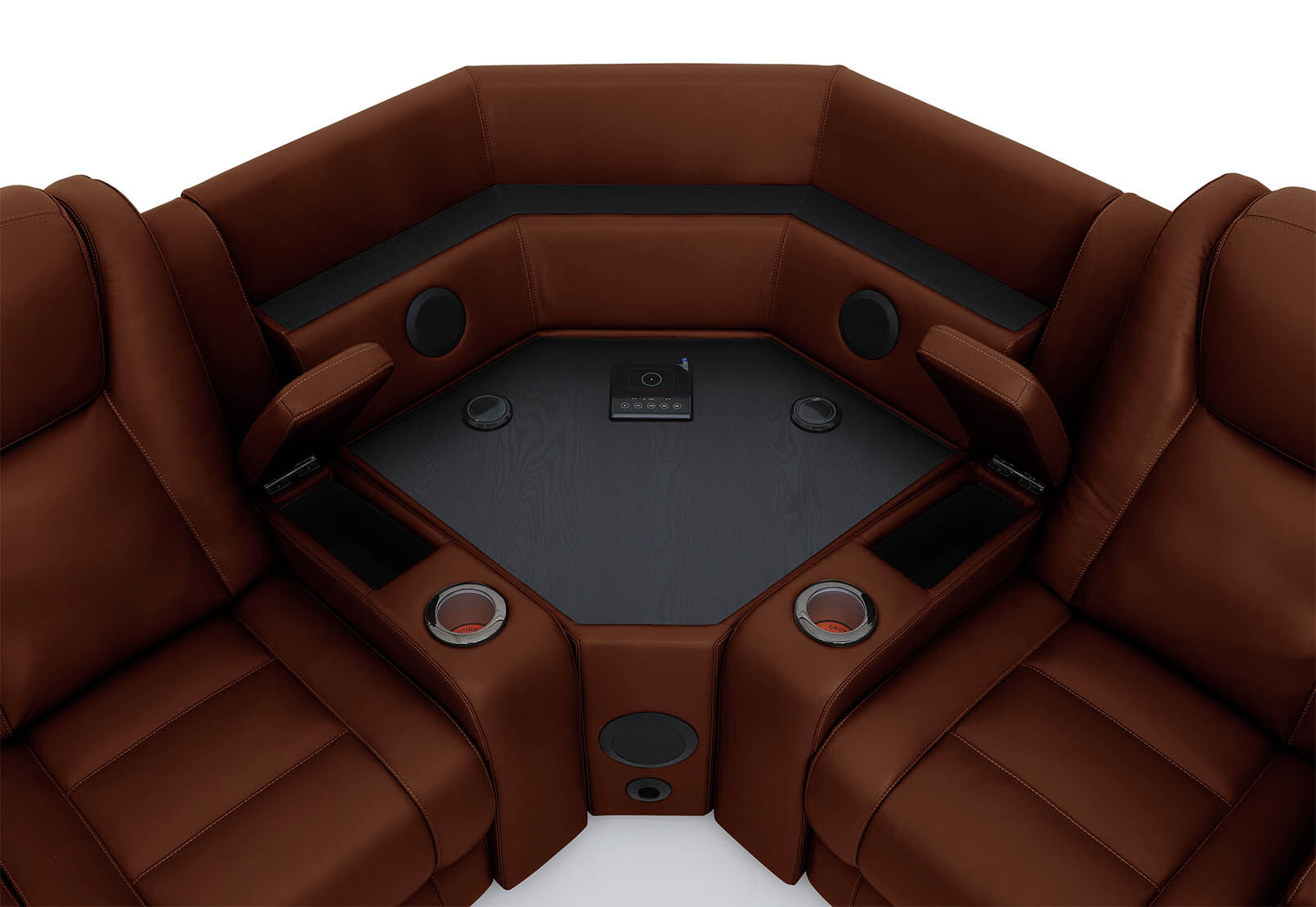 SENTINAL MK2 LEATHER - 5 Piece Corner with RHF Console SENTINAL MK2 LEATHER