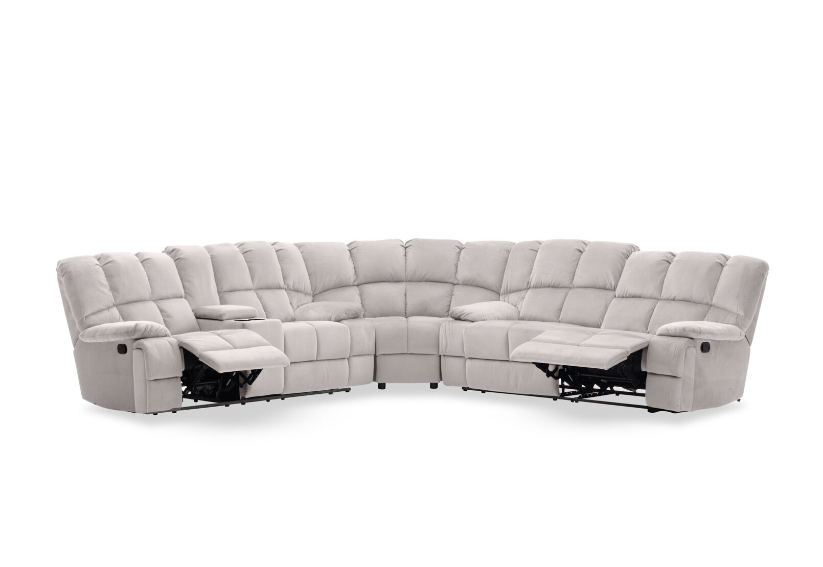 LEBRON FABRIC - Corner with Recliners LEBRON FABRIC