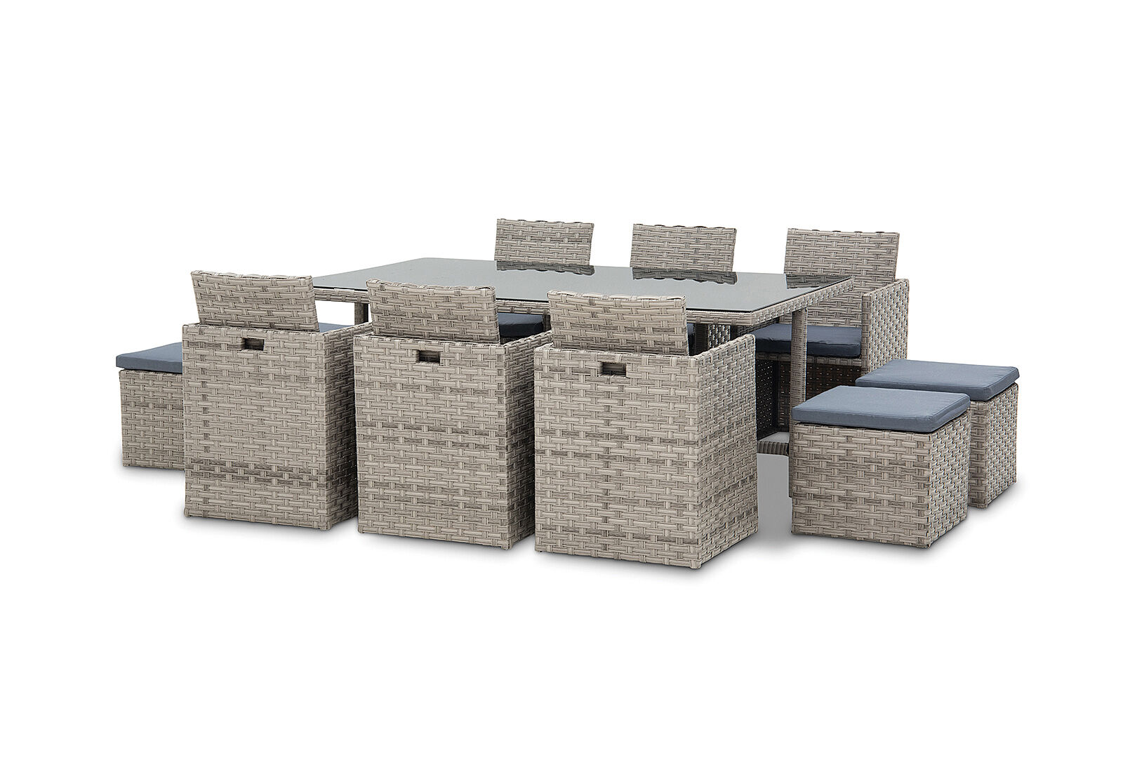NOBBY - 11 Piece Outdoor Dining Setting NOBBY
