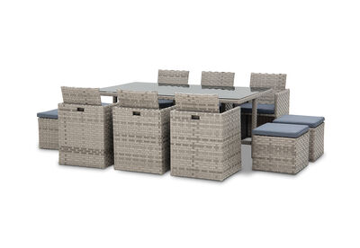 NOBBY - 11 Piece Outdoor Dining Setting