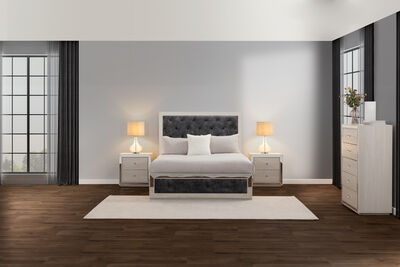 ISMENE - 4 Piece Queen Bed Tall Chest Suite