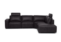 BARTELLE LEATHER - 5 Piece RHF Corner Chaise. BARTELLE LEATHER