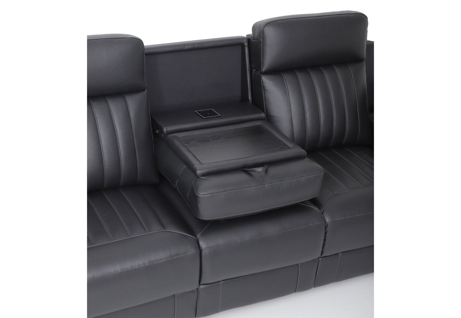 THANE LEATHER - 3 Seater Sofa with 2 Inbuilt Electric Recliners THANE LEATHER