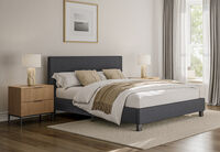 KIRAN - Grey Queen Bed KIRAN