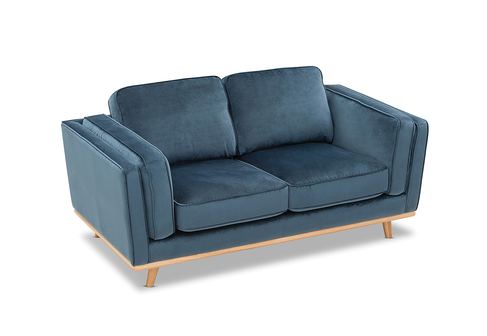 Navy Blue Loras Velvet Fabric 2 Seater Amart Furniture Buy lounge suites from south africa's largest online furniture store. aud