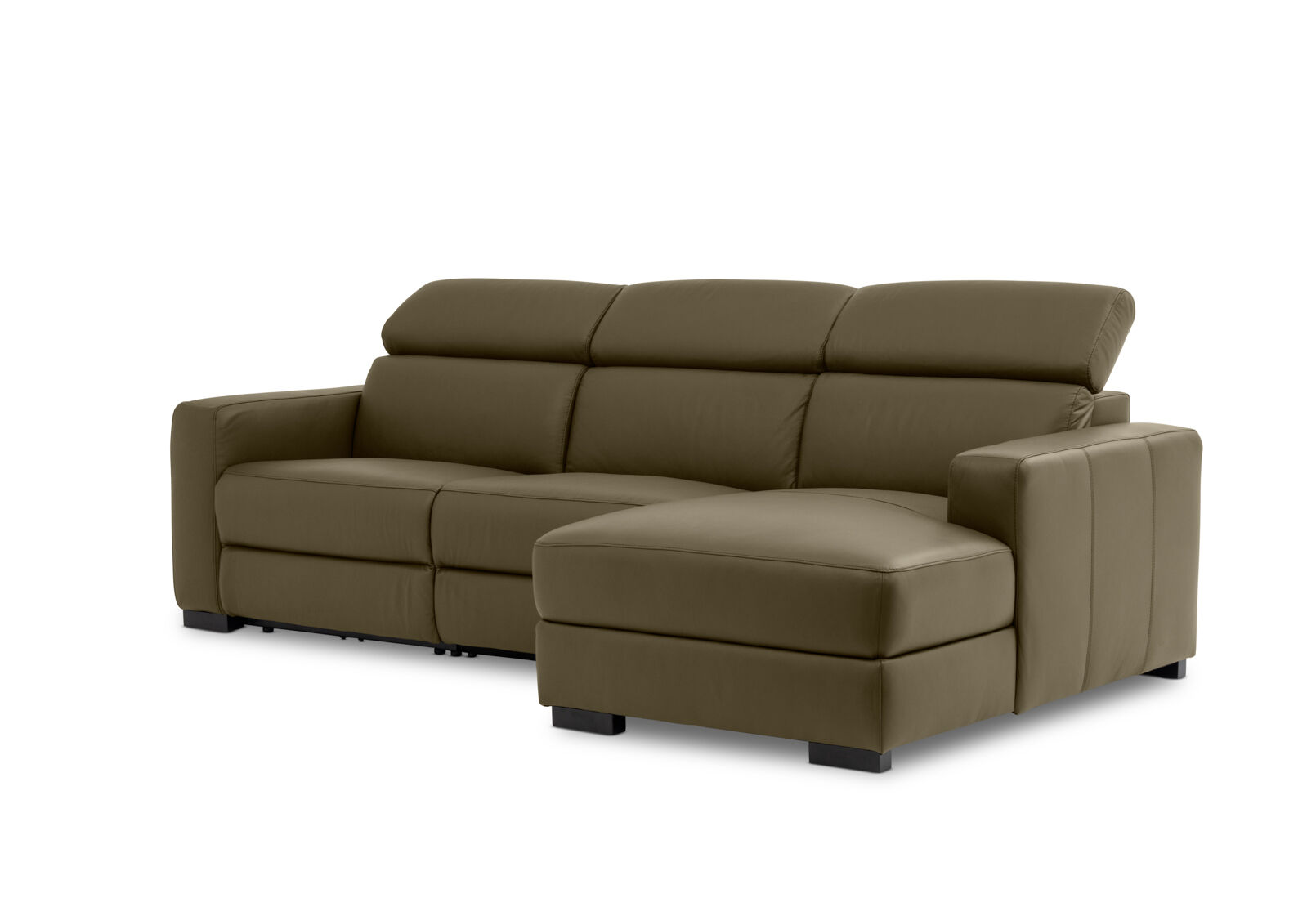 DAMIAN LEATHER - 3 Seater Sofa with RHF Chaise DAMIAN LEATHER