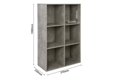 HUFF - 6 Cube Bookshelf