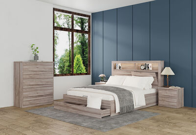 KINCAID - 4 Piece Queen Tall Chest Bedroom Suite.
