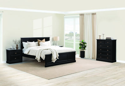 CHRYSTELLE - 4 Piece King Tall Chest Bedroom Suite.