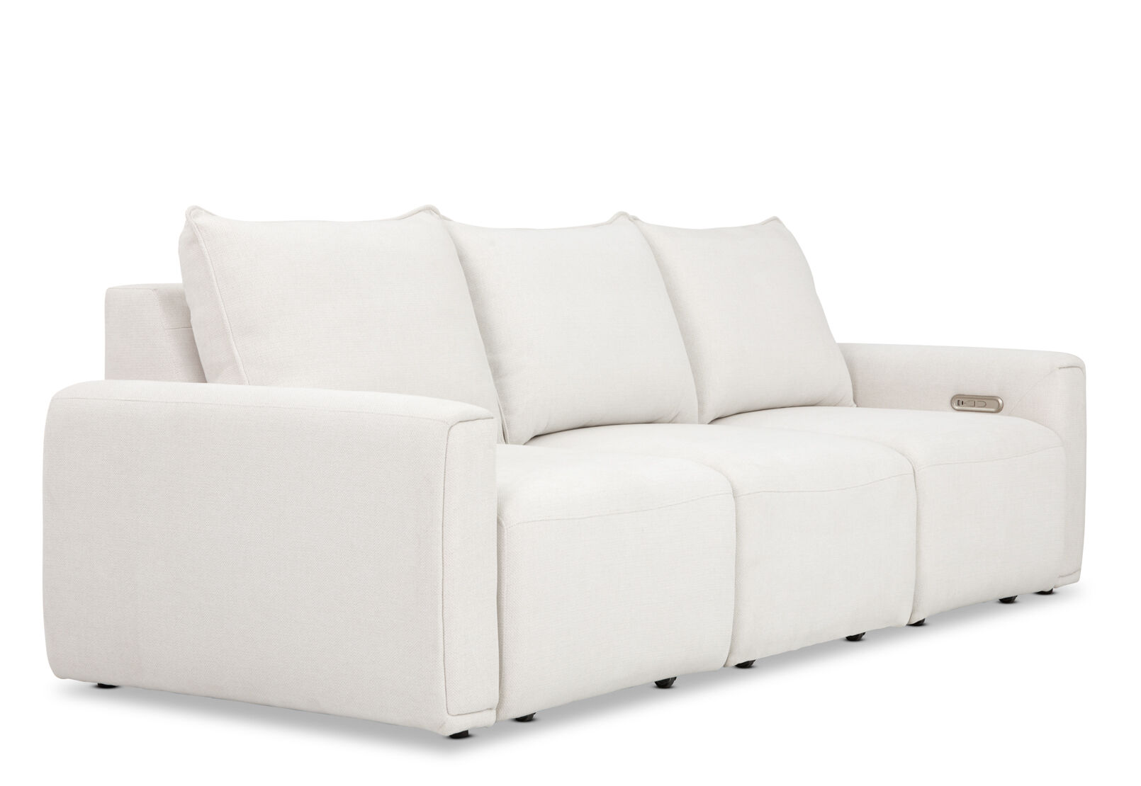 MIKAELA - 3 Seater with Sliding Electric Chaise MIKAELA