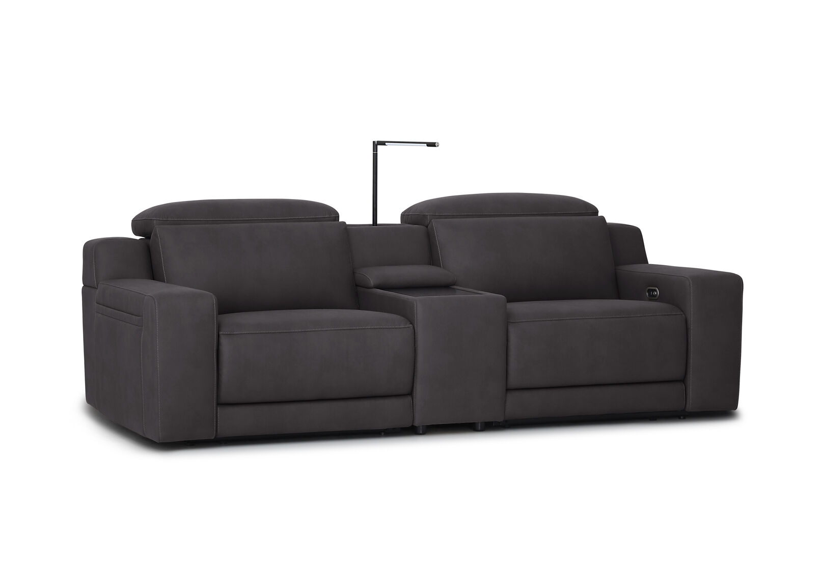 VANTRO FABRIC - 2 Seater with inbuilt Electric Recliners and Console VANTRO FABRIC