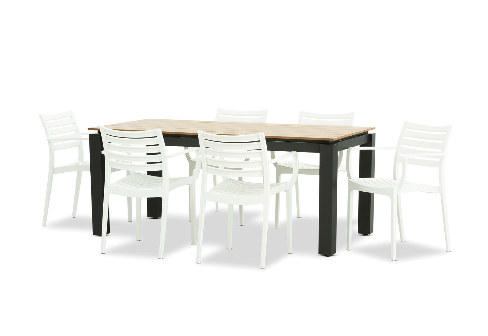 Mornington 7 Piece Outdoor Dining Lyla Chairs Amart