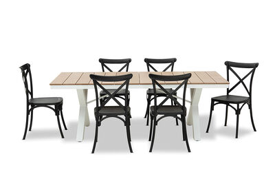 ELWOOD - 7 Piece Outdoor Dining Setting with Skylar MK2 Chairs
