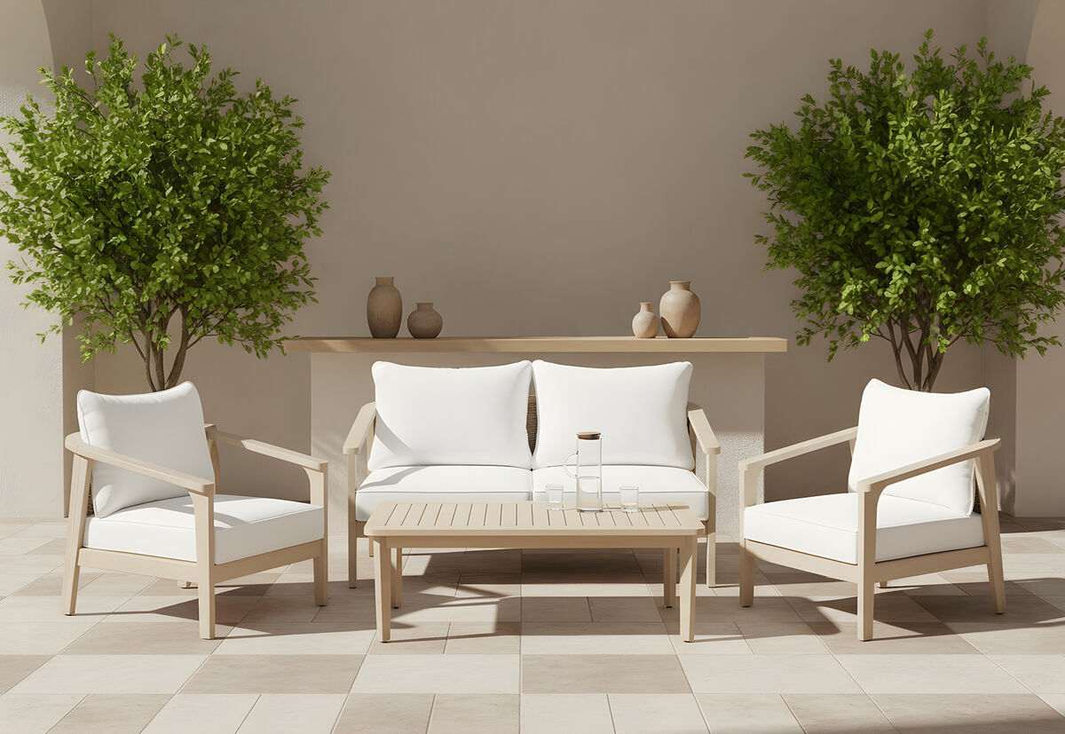 MANHASSET - 4 Pce Outdoor Lounge Set MANHASSET