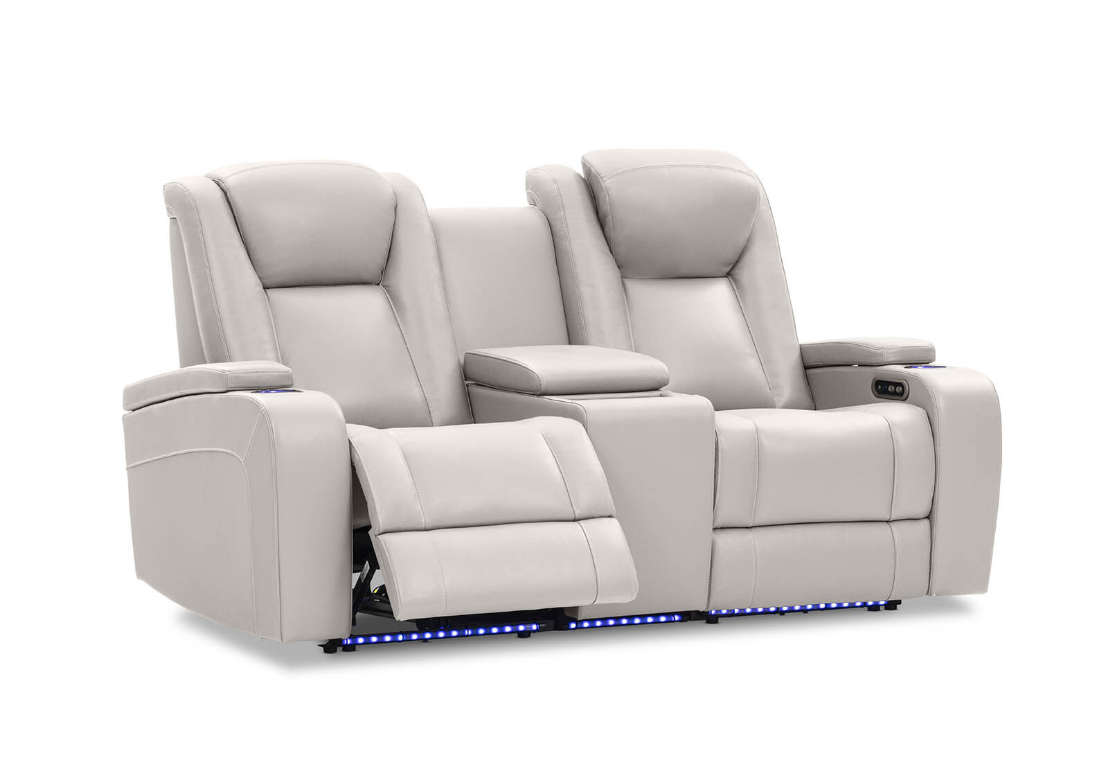 SENTINAL MK2 LEATHER - 2 Seater with 2 Electric Recliners and Console SENTINAL MK2 LEATHER