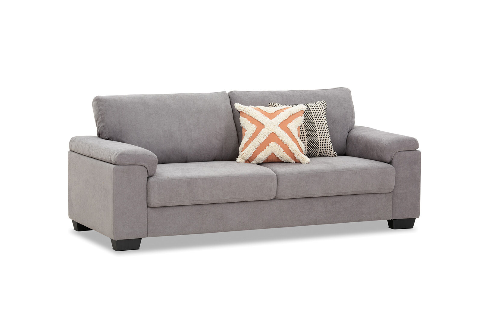 light grey gibson fabric 3 seater amart furniture