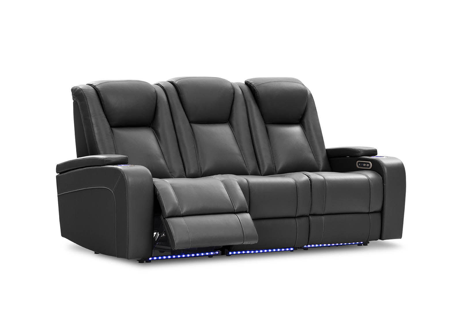 SENTINAL MK2 LEATHER - 3 Seater with 2 Electric Recliners SENTINAL MK2 LEATHER