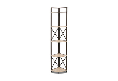 DUNN - 5 Tier Corner Bookcase