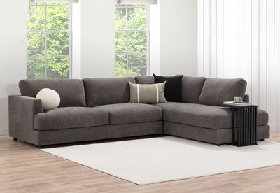 COURTNEY FABRIC - Corner Lounge with RHF Chaise