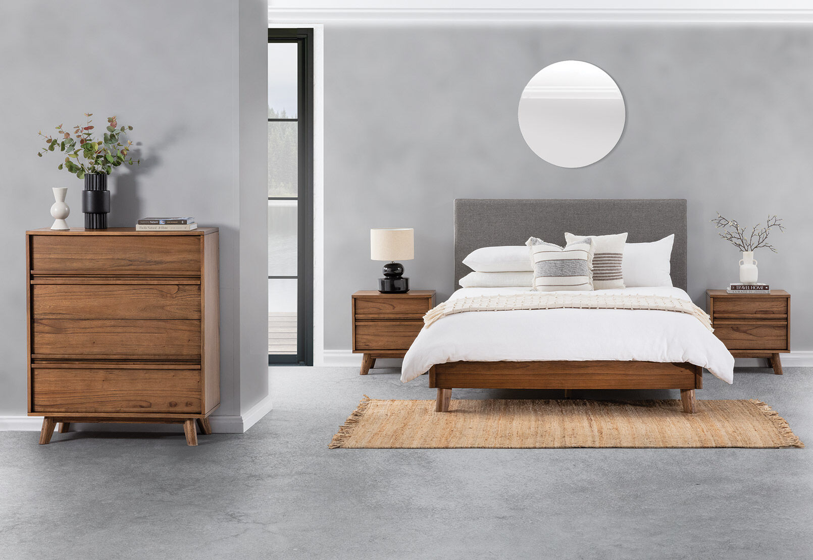 SUIJIN - 4 Piece Queen Tall Chest Bedroom Suite SUIJIN