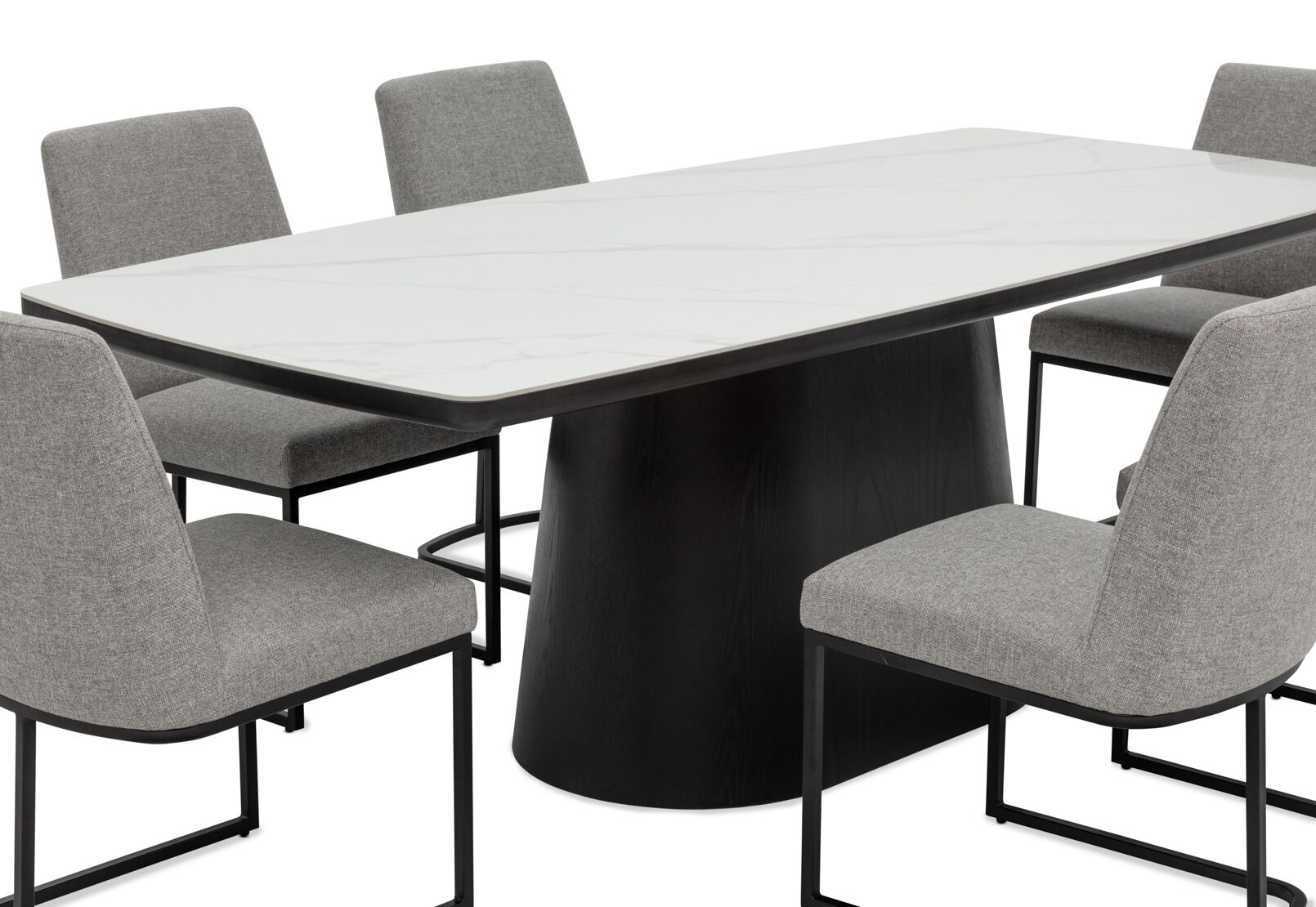 DORVAL - 7 Piece Dining Suite with Nevis Chairs DORVAL