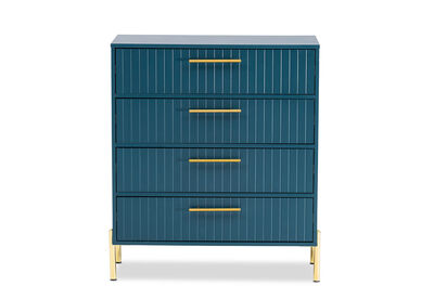 DELGADO - Teal 4 Drawer Tall Chest