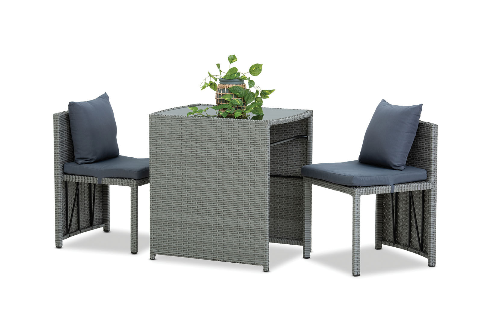 GREY ANDROSO 3 Piece Outdoor Dining 