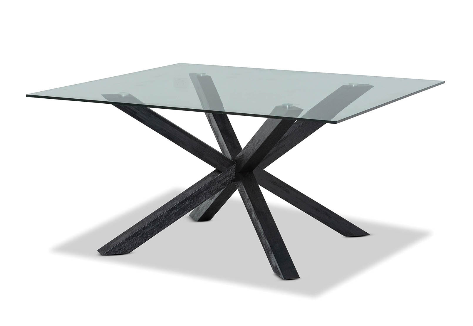 PROMENADE - Square Glass Top Dining Table PROMENADE