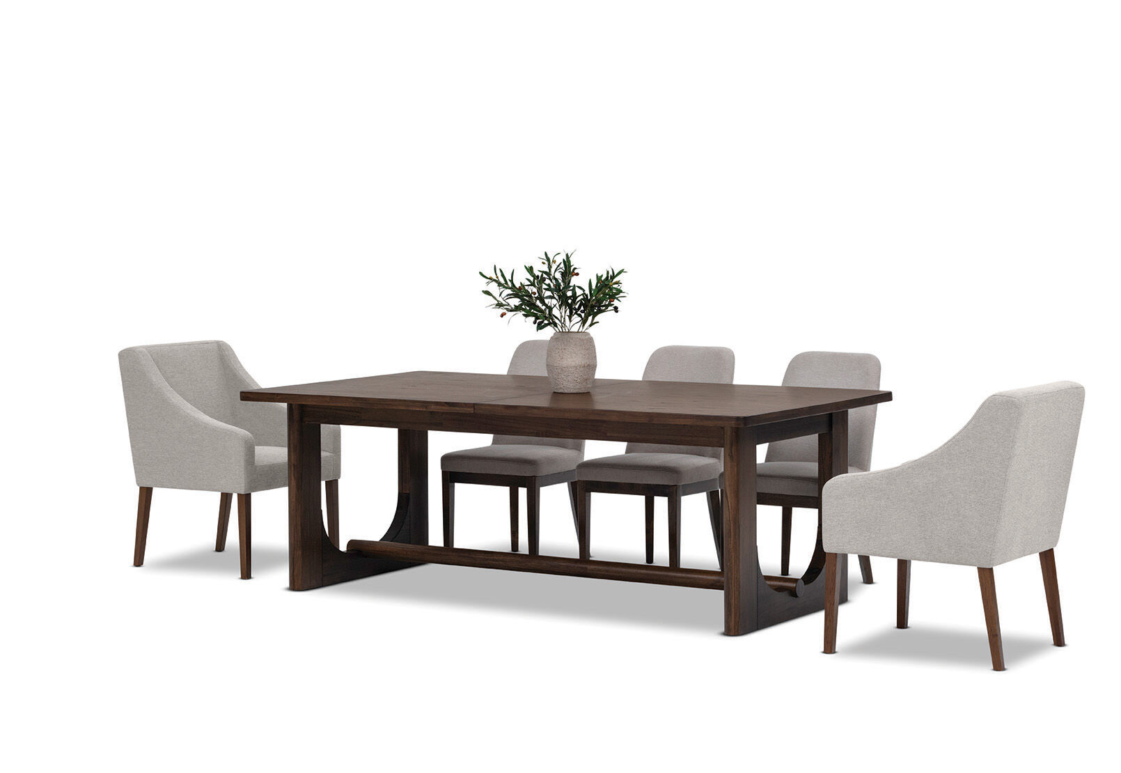 NICCOLO - 9 Piece Extension Dining Suite with 2 Volante and 6 Santino Dining Chairs. NICCOLO