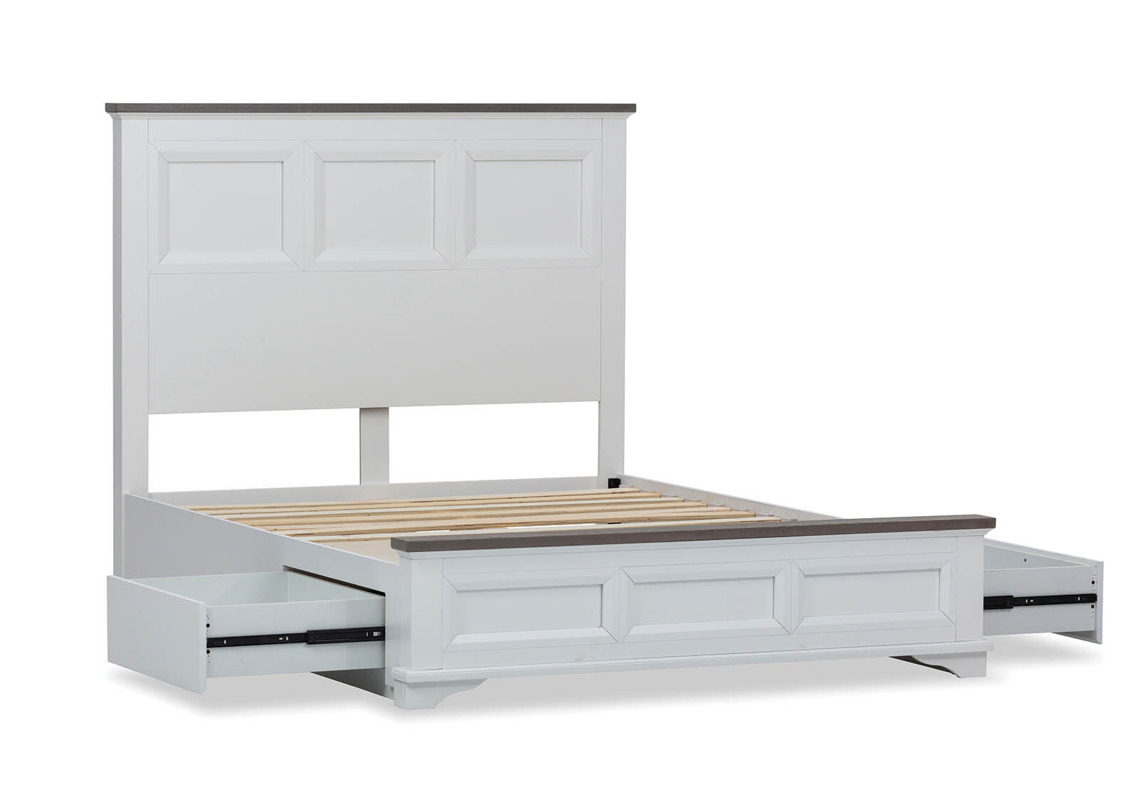 WHITE MARSEILLE MK2 Queen Bed
