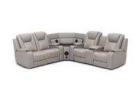 SENTINAL MK2 LEATHER - 4 Piece Corner with RHF Console SENTINAL MK2 LEATHER