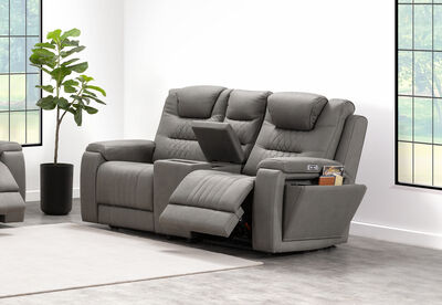 AGASSI FABRIC - 2 Seater with Dual Motor Recliners