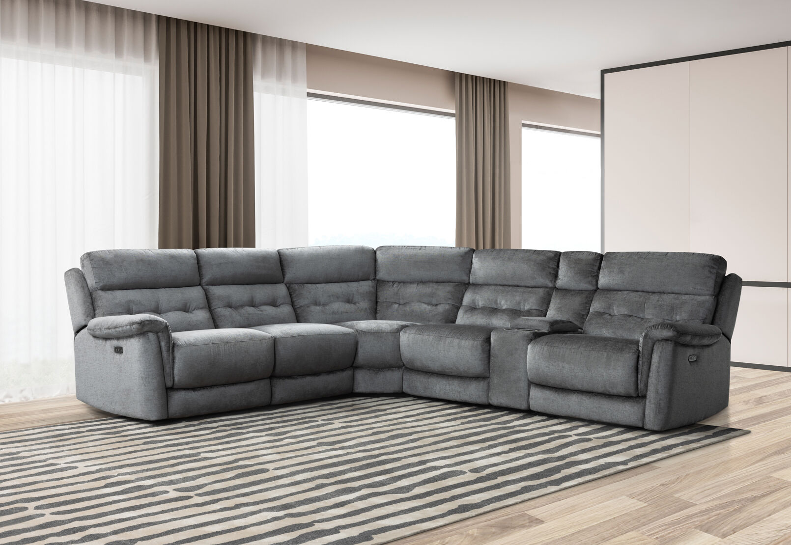 OBERTO FABRIC - Corner Lounge OBERTO FABRIC