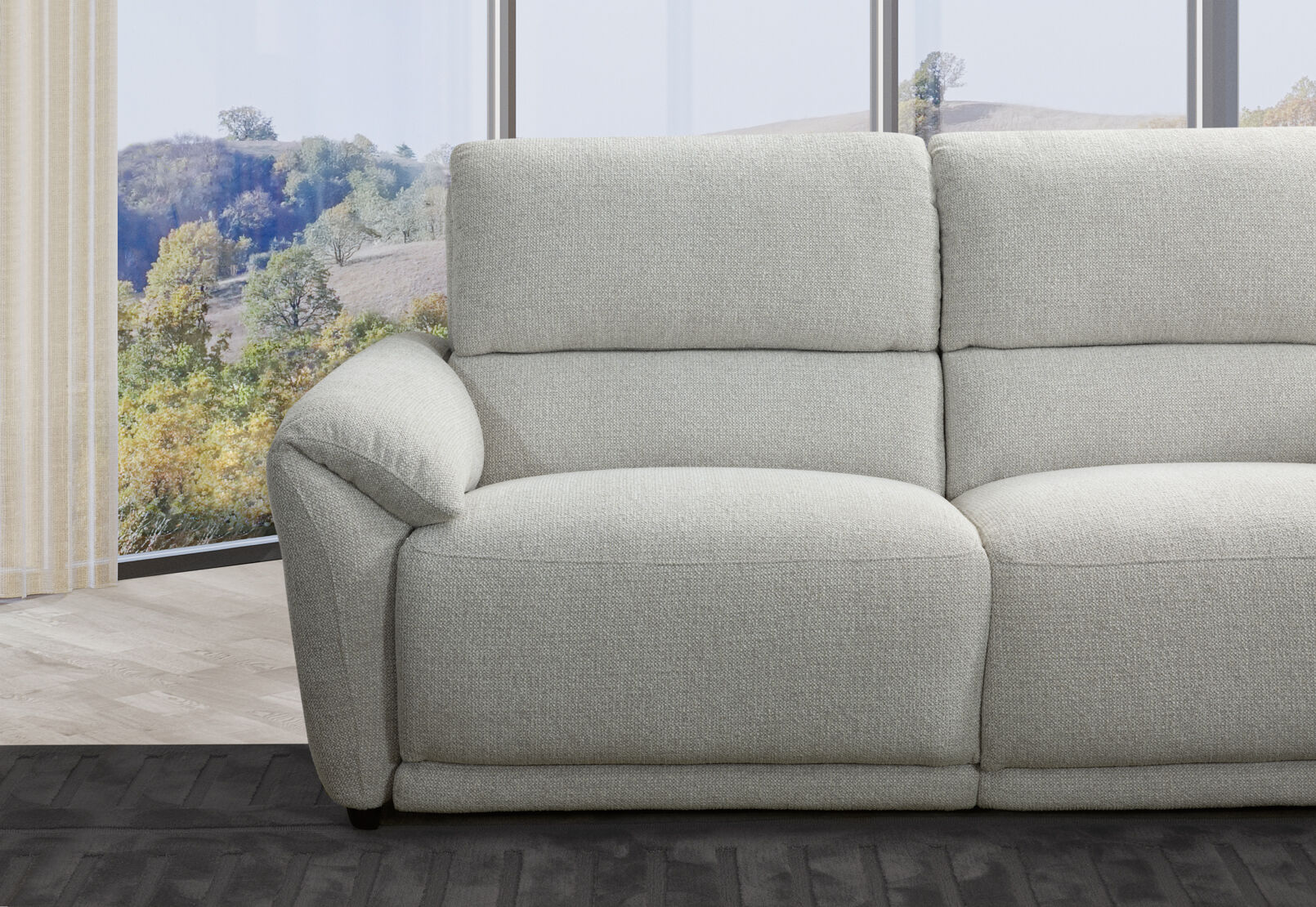 KYLON FABRIC - 2.5 Seater with Inbuilt Electric Recliners KYLON FABRIC