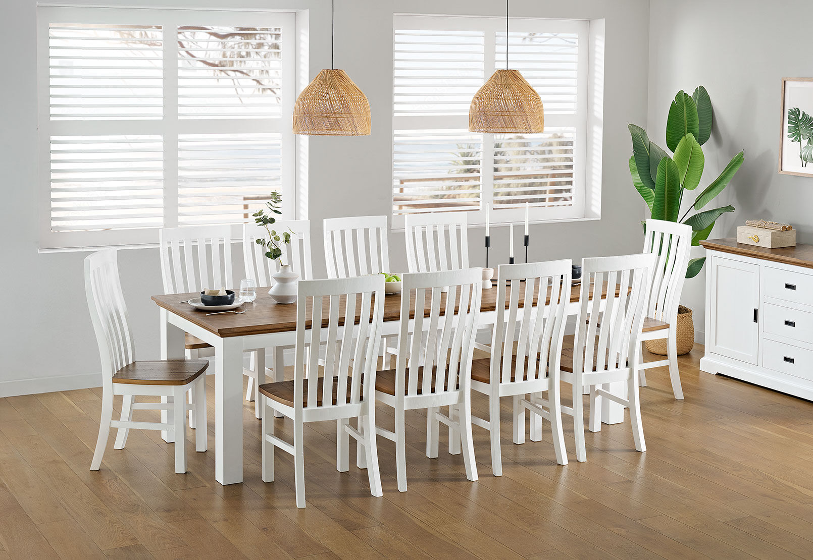 CHARLSBOURG - 11 Piece Dining Suite CHARLSBOURG