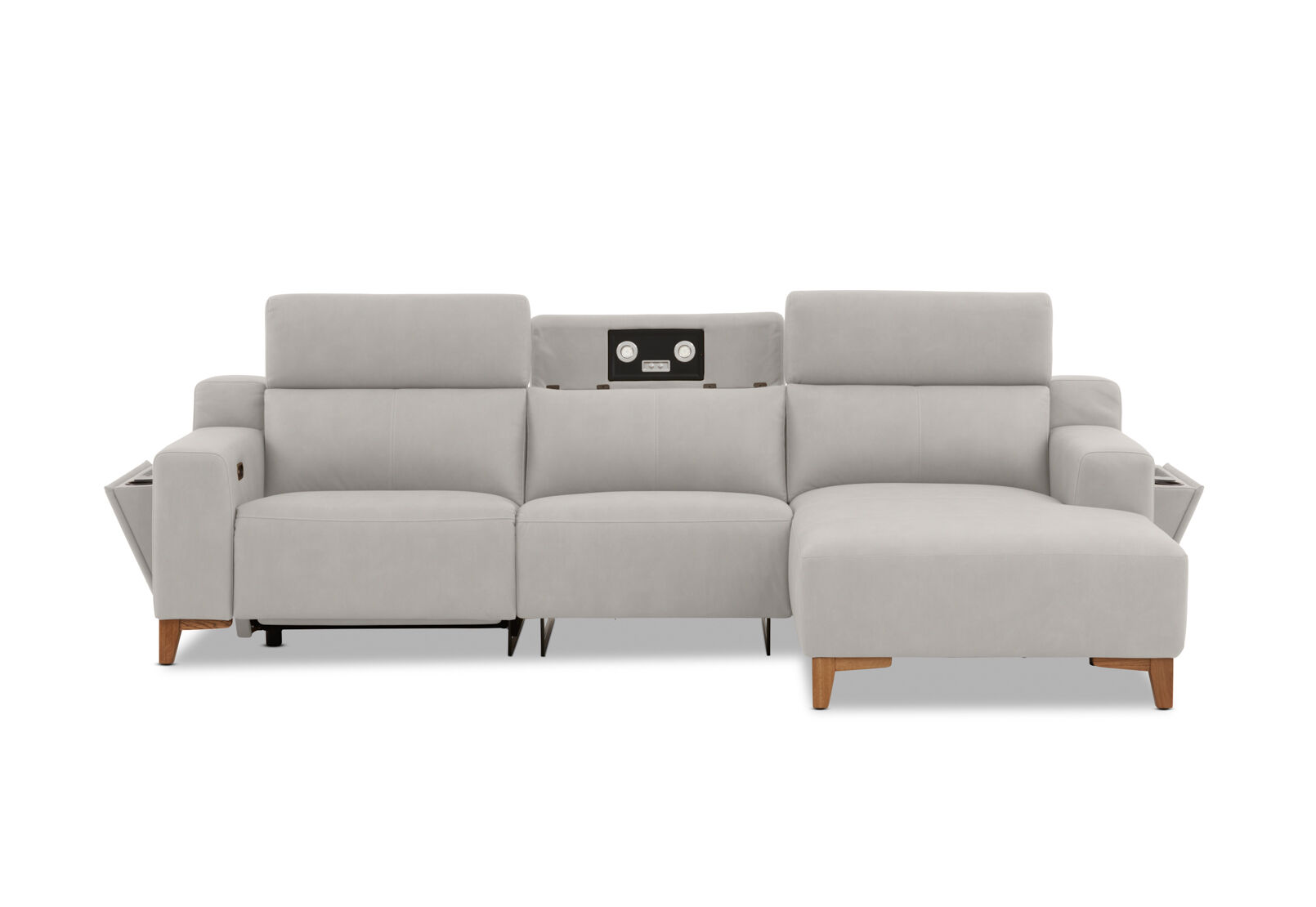 GAGE FABRIC - 3 Seater Sofa with Electric Recliner & RHF Chaise GAGE FABRIC